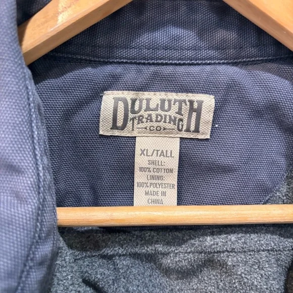 Duluth Trading Fleece Lined Canvas Workwear Jacket Heavy Men’s Size XL-Tall - Picture 3 of 11